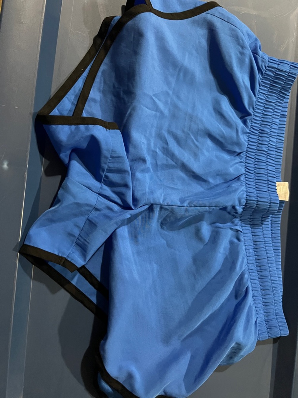 Athletic Works Blue Athletic Shorts with Black Trim